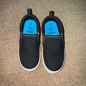 Black Slip-On Kids Shoes